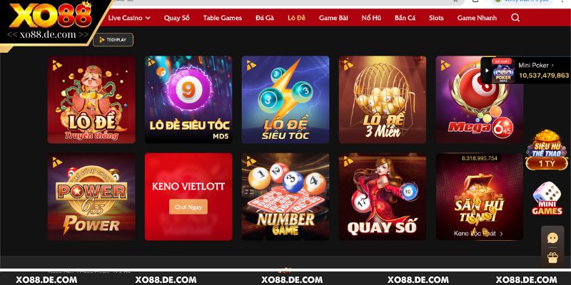 Giới thiệu đôi nét về sảnh cược lô đề XO88 trực tuyến